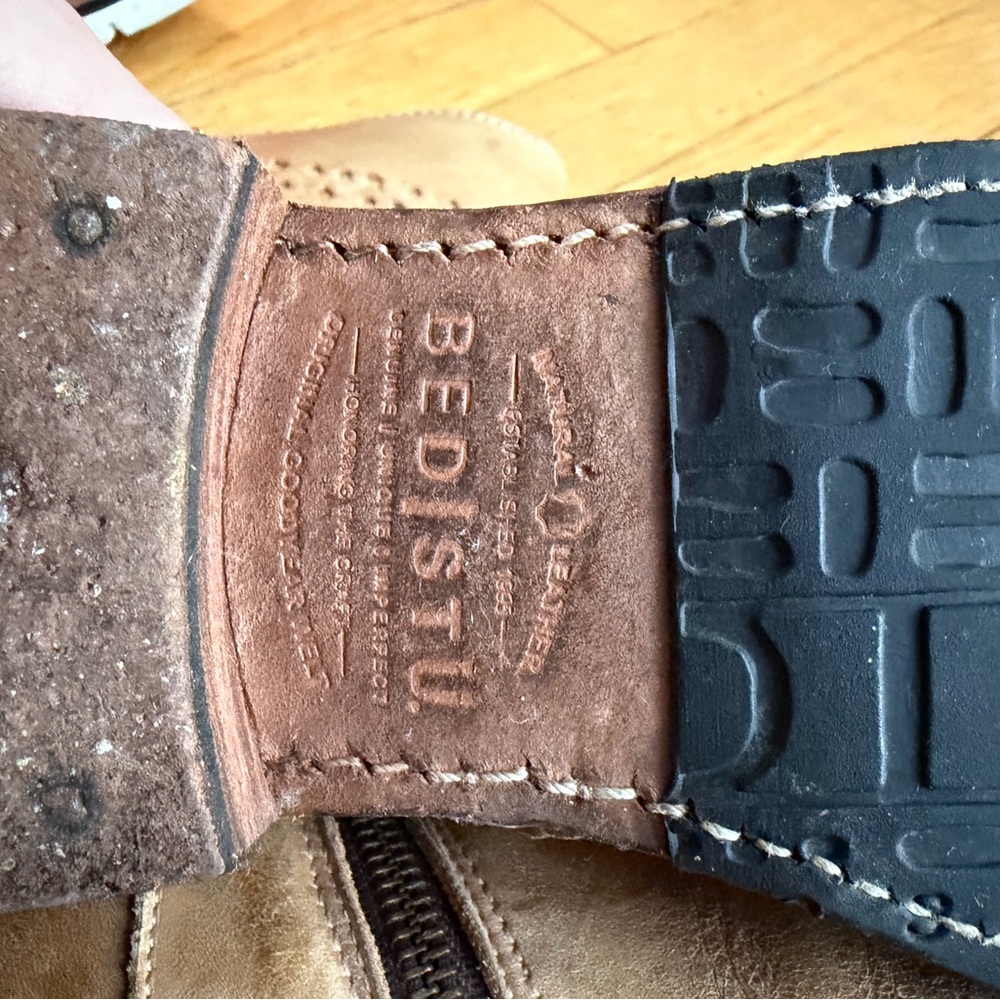 Bed Stu Distressed Leather Ankle Boots Anthropologie - Picture 6 of 8